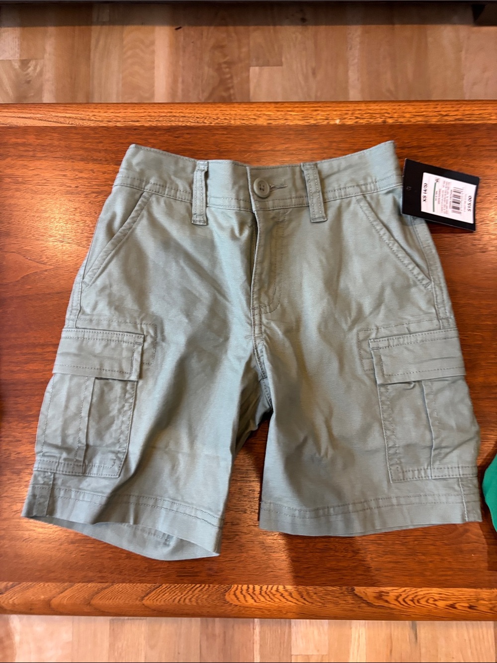 NWT Art Class Youth XS 4/5 Green (Army Green) Cargo Shorts